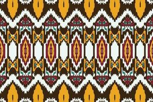 African Ikat Damask embroidery background. geometric ethnic oriental pattern traditional. Ikat Aztec style abstract vector illustration. design for print texture,fabric,saree,sari,carpet.