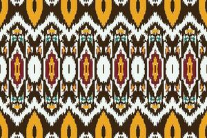 African Ikat Damask embroidery background. geometric ethnic oriental pattern traditional. Ikat Aztec style abstract vector illustration. design for print texture,fabric,saree,sari,carpet.