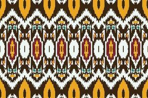 African Ikat Damask embroidery background. geometric ethnic oriental pattern traditional. Ikat Aztec style abstract vector illustration. design for print texture,fabric,saree,sari,carpet.