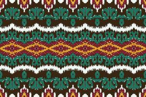 africano ikat sin costura modelo bordado antecedentes. geométrico étnico oriental modelo tradicional. ikat azteca estilo resumen vector ilustración. diseño para impresión textura,tela,sari,sari,alfombra.