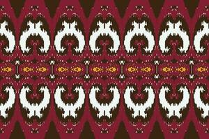 African Ikat Damask embroidery background. geometric ethnic oriental pattern traditional. Ikat Aztec style abstract vector illustration. design for print texture,fabric,saree,sari,carpet.