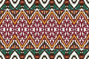African Ikat seamless pattern embroidery background. geometric ethnic oriental pattern traditional. Ikat Aztec style abstract vector illustration. design for print texture,fabric,saree,sari,carpet.
