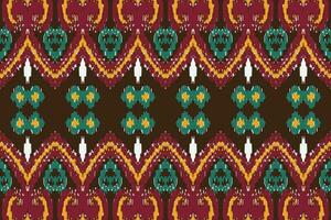 africano ikat sin costura modelo bordado antecedentes. geométrico étnico oriental modelo tradicional. ikat azteca estilo resumen vector ilustración. diseño para impresión textura,tela,sari,sari,alfombra.