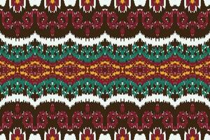 africano ikat sin costura modelo bordado antecedentes. geométrico étnico oriental modelo tradicional. ikat azteca estilo resumen vector ilustración. diseño para impresión textura,tela,sari,sari,alfombra.