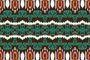 African Ikat paisley pattern embroidery background. geometric ethnic oriental pattern traditional. Ikat Aztec style abstract vector illustration. design for print texture,fabric,saree,sari,carpet.