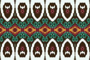 African Ikat paisley pattern embroidery background. geometric ethnic oriental pattern traditional. Ikat Aztec style abstract vector illustration. design for print texture,fabric,saree,sari,carpet.