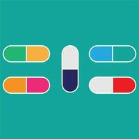 Pharmacy vitamin illustration design vector