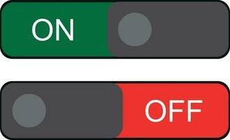 On-Off Button set illustration design vector