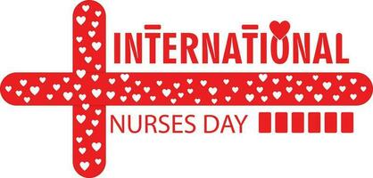 International Nurses Day Illustration Design vector