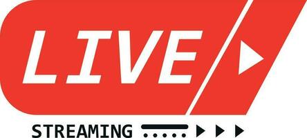 Live streaming logo illustration design art vector