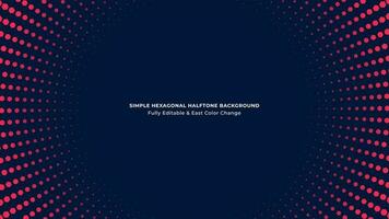 Simple abstract background with hexagonal halftone vector