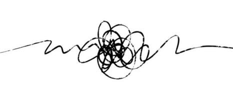 hand drawn of tangle scrawl sketch. Abstract scribble, Vector illustration.