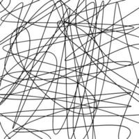 Scribble lines hand drawn seamless pattern. vector