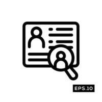 Find Job Icon. Job Recruitment Icon set Vector Illustration Template For Web and Mobile
