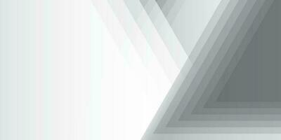 Abstract  white and gray color, modern design stripes background with geometric triangle shape. Vector illustration.