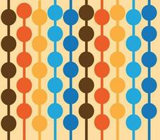 seamless patterns with circle figures vector