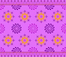 Ethnic folk geometric seamless pattern in dark purple vector