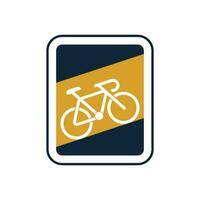 Bicycle shop logo design vector image, Bicycle logo concept icon vector, Simple design modern vector