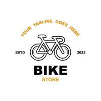 Bicycle shop logo design vector image, Bicycle logo concept icon vector, Simple design modern vector