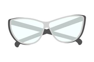 elegante estilizado lentes con transparente lentes en escala de grises contento profesores día. con gafas. eps vector