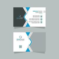 Modern print ready business card template pro vector