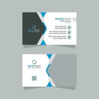 Modern print ready business card template pro vector