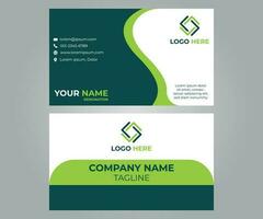 Corporate Business Card Vector Illustration