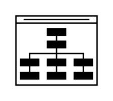 vector illustration of sitemap icon on white background
