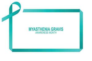 Myasthenia Gravis Awareness Month background. vector