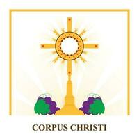 Corpus Christi background. vector