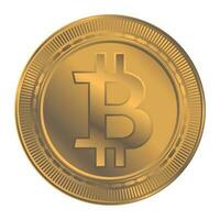 Stylized image of digital currency coin vector