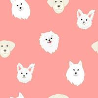 Dog pattern Geometric style seamless pattern. hand drawing vector