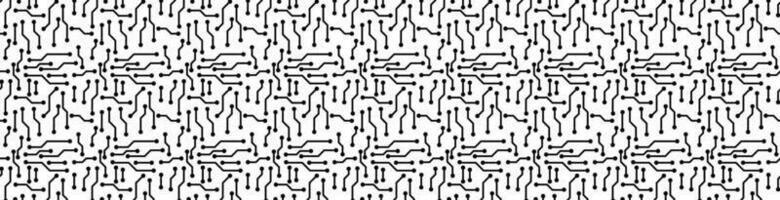 seamless pattern of circuit board vector