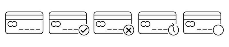 credit card status icon payment loan debt icon vector