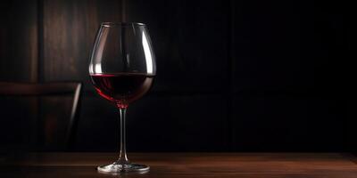 ai generado. ai generativo. cerca macro foto burlarse de arriba de vaso vino rojo. romántico lujo onda. gráfico Arte