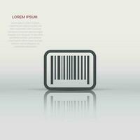 Barcode product distribution icon. Vector illustration. Business concept barcode pictogram.