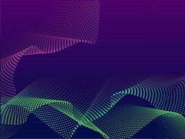 Abstract Particles Motion Wave Background. vector