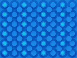 Blue Seamless Circle Hole Pattern Background in Paper Cut vector