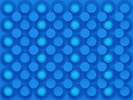 Blue Seamless Circle Hole Pattern Background in Paper Cut vector