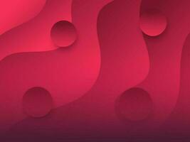 Pink paper abstract waves background. vector