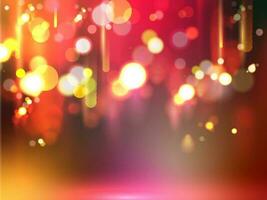 Gradient Abstract Bokeh Lighting Effect Background. vector