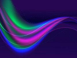 Abstract Blur Colorful Wave Background with Diagonal Lines. vector