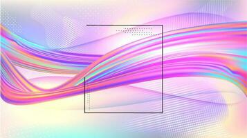 Gradient color wavy abstract background. vector