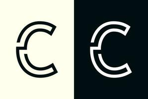 abstract Initial letter C logo vector