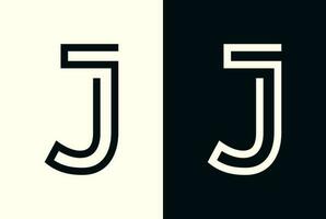 abstract Initial letter J logo vector