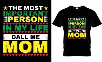 The Perfect Mother's Day T-Shirt Design for Any Occasion. vector