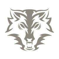 lobo icono logo diseño vector
