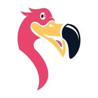 Flamingo logo icon design vector