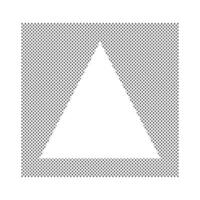 Doted Rectangle Triangle Frame Border vector