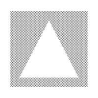 Doted Rectangle Triangle Frame Border vector